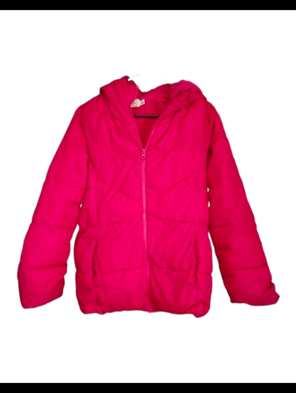 Girls Pink Puffer Coat